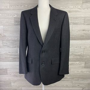 Vintage Society brand ltd Gray strip Wool Sport Coat